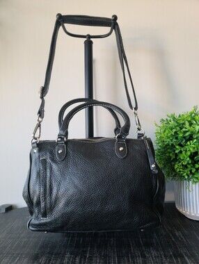Roots Black Leather Grace Bag